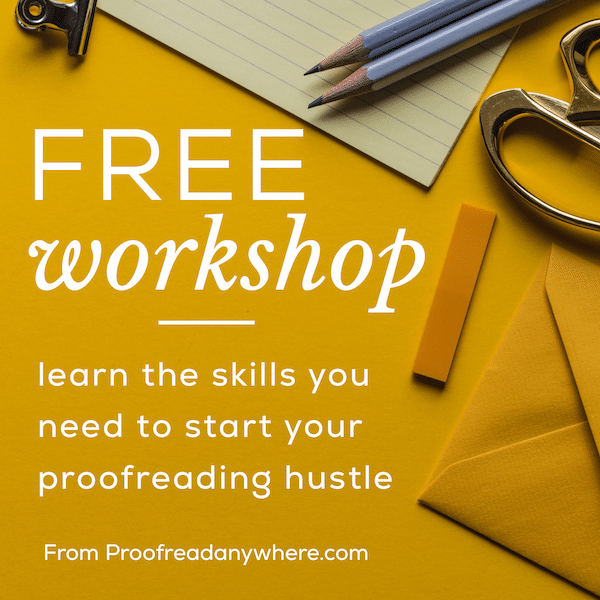 Free Proofreading workshop